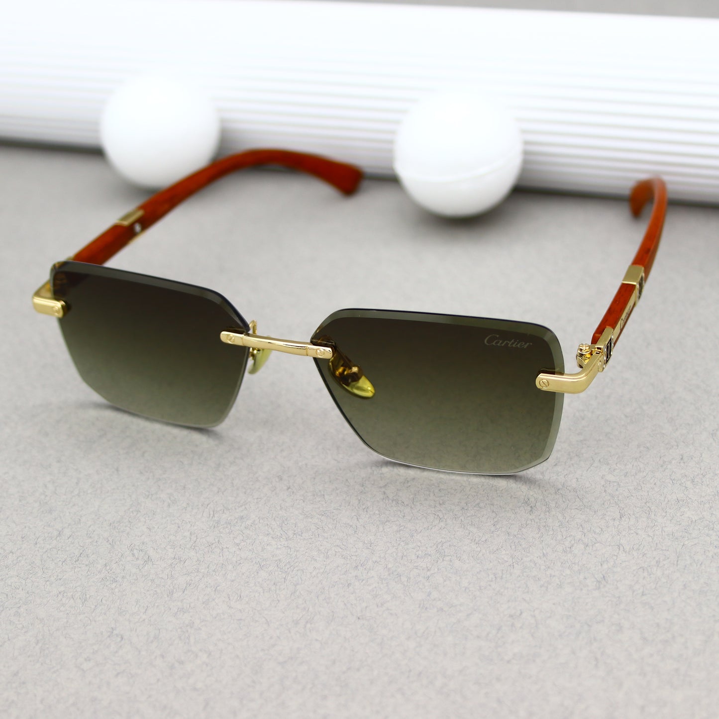 Cartier - QW3186 Doré Marron