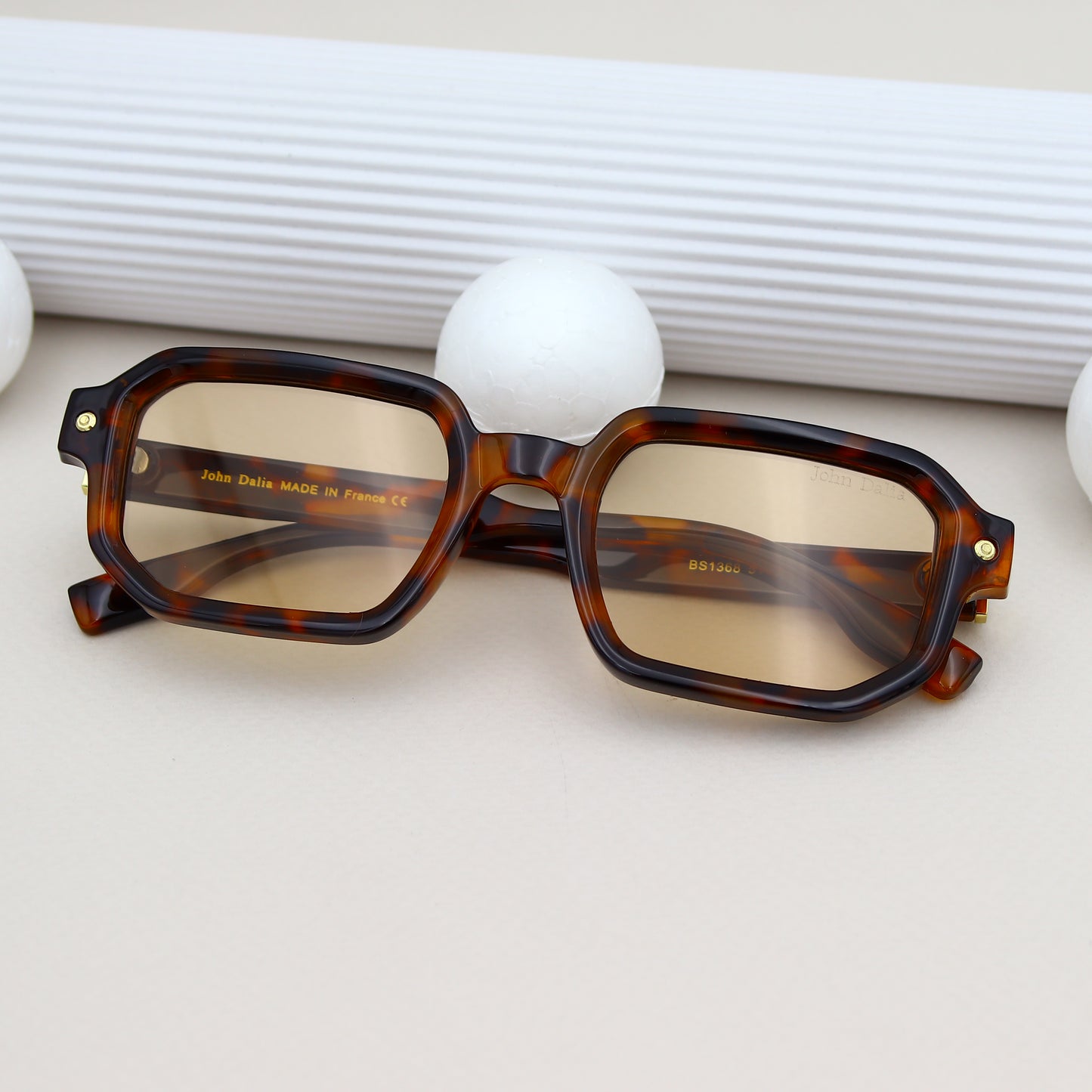 John Dalia - BS1368 Marron Tigré Orange  Marron