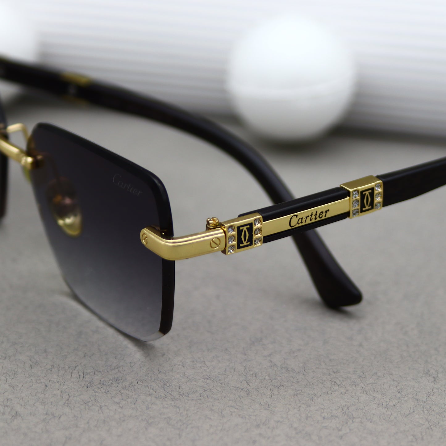 Cartier - QW3186 Doré Noir Dégradé